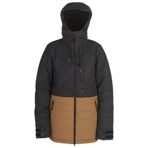 RIDE Snowboard Women's MARION Snow Jacket - WaxdBlack/TobaccoMlng - Small